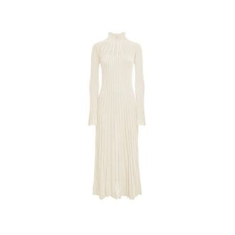 Malo Kleedjes, Dames, Wit, S, Abito M/L Coste Vani