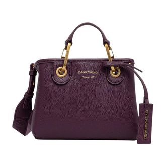 Emporio Armani Dames, Tassen, Paars, Maat: ONE Size Leer