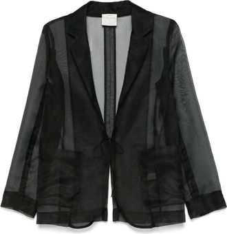 Forte_Forte Blazer in seta - Nero