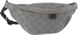 Louis Vuitton Pre-owned Belt Bags, female, Gray, Size: ONE SIZE Pre-owned Vintage Monogram Shadow Canvas Body Bag