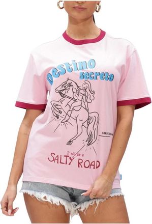 Harper & Yve Tops, Dames, Roze, S, Katoen, Destinosecreto-SS T-shirt