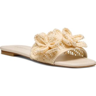 Stuart Weitzman Lotus Slide Sandal in Chalk at Nordstrom, Size 7.5