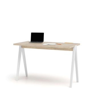 HERDASA Herdasa - Mesa Estudio Mod-635 Acabado En Color Roble Combinado Con Blanco, 60 X 120 X 78 Cm (fondo X Ancho X Alto)