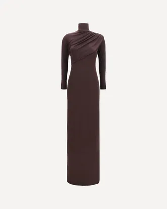 Courr&egrave;ges Twist high neck jersey Dress Female 38