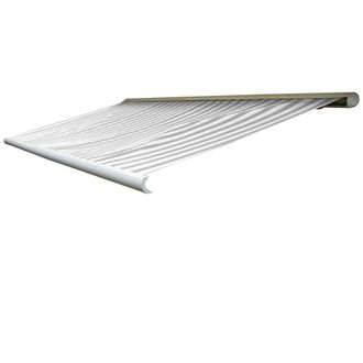 Hhg Funda De Recambio Para Toldo T123, Cofre Completo Funda De Recambio Protecci&oacute;n Solar 4,5x3m, Poli&eacute;ster Gris-blanco