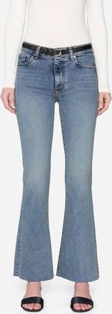 Frame Denim The Icon Mid Rise Flare Jeans In Lark Raw After