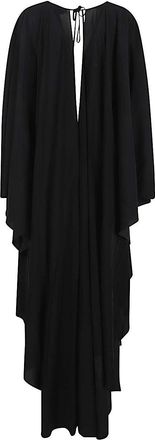 Tom Ford Silk V-Neck Kaftan - Black