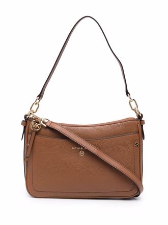 Michael Michael Kors Jet Set leather shoulder bag - Brown