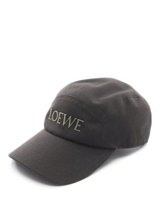 Loewe 2020s Camp embroidered-logo cap - men - Cotton - One Size - Black