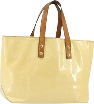 Louis Vuitton Pre-owned Tote Bags, female, Beige, Size: ONE SIZE Pre-owned Vintage Patent Leather Hand Bag