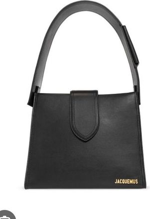 Jacquemus Le Bambino 24 lBlack Leather Shoulder Bag