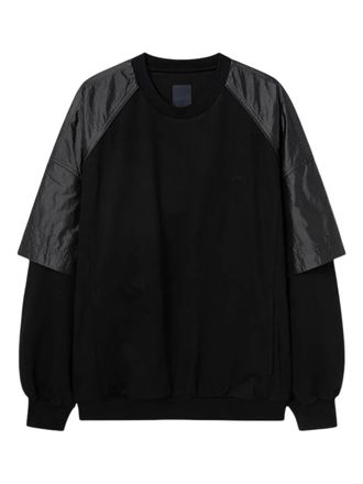 Juun.J panelled sweatshirt - men - Cotton/Nylon - M - Black