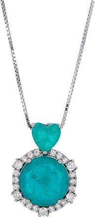 Savvy Cie Jewels Silver Cz Pendant