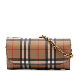 Burberry Pre-owned Burberry House Check Canvas Henley Wallet on Chain Ladies 9EQR2X9Q0AJ7HP86