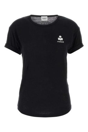 Isabel Marant Black Linen Koldia T Shirt