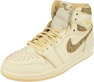 Nike Air Jordan 1 Retro Hi OG Craft Mens Basketball Trainers - Beige - Size UK 7.5