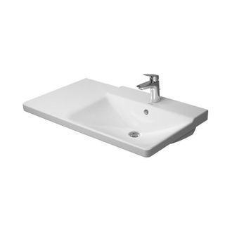 Duravit Duravit P3 Comforts Mueble Lavabo Lavabo Recto Con Plataforma Para Grifo Rebosadero 850x500mm Sin Orificio Para Grifer&iacute;a Blanco