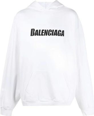 Balenciaga Hombre, Sudaderas, Blanco, Talla: L