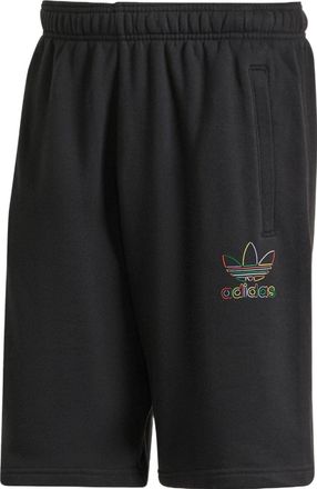 adidas originals Solid Color Cartoon Mickey Pattern Straight Sports Shorts Black HF4930