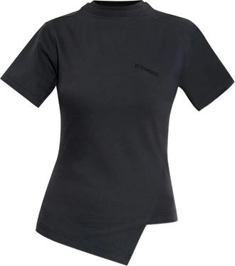 VETEMENTS T-shirt asimmetrica - Nero