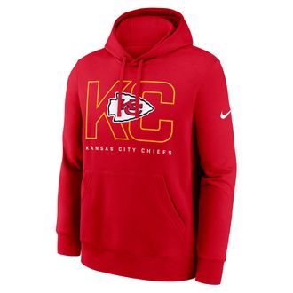 Nike Kansas City Chiefs Busted Play Club Nike Mens NFL Pullover Hoodie in Red | NKDK65N7G-E7N