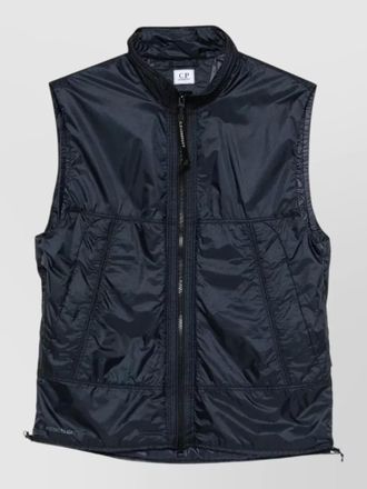 C.P. Company mens quilted sleeveless gilet high collar