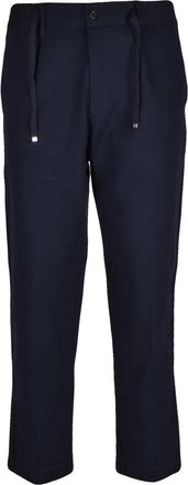 Seventy Tailored Stretch Knit Trousers with Pleated Waist and Pockets
