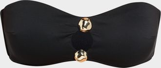 SIMKHAI Nicola Studded Bandeau Bikini Top