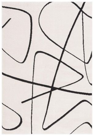 Safavieh Alfombra poli&eacute;ster avorio/nero 122 x 183 cm