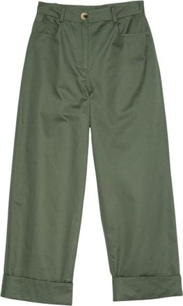 Twinset Donna, Pantaloni, Verde, S, new