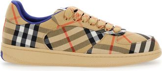 Burberry Beige Terrace Check Sneakers