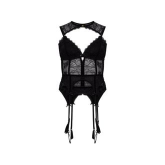 Zimmermann Valiant Lingerie Bodice - Dames - Tops - Zwart - Maat: M Zijde