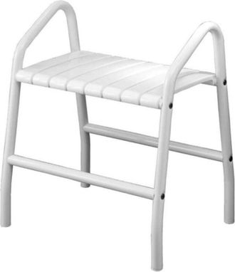 Pellet Pellet - Pmr Banco De Ducha Confort Essential Con Dos Asideros De Aluminio Epoxi Blanco