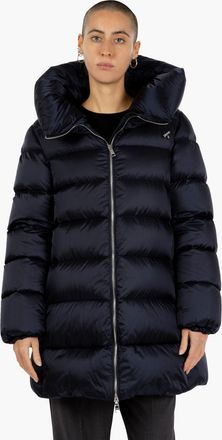 Add Hoodie down jacket pacific blue