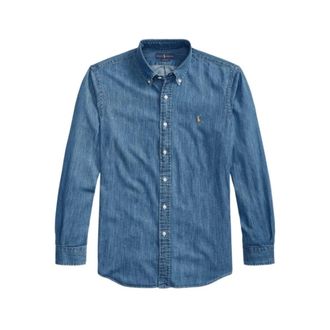 Polo Ralph Lauren Klassieke Denim Overhemd voor Mannen - Heren - Casual Overhemden - Blauw - 3XL - Denim - Overhemden