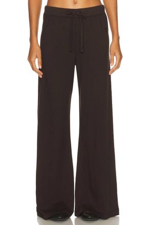 &Eacute;terne Drawstring Wide Leg Sweatpants In Espresso
