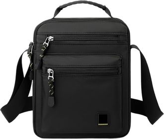 Generic Compatible For Men Shoulder Bag Outdoor Travel Handbag Good Messenger Oxford Tote Crossbody(Black)