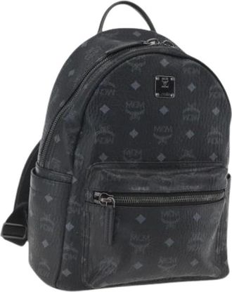 MCM Pre-owned Backpacks, female, Black, Size: ONE SIZE Pre-owned Plastic Backpack