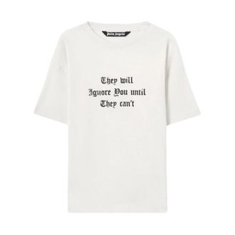 Palm Angels T-Shirts, male, White, Size: XL Statement T-Shirt