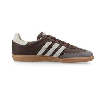 adidas Klassieke Samba OG Sneakers Bruin Grijs Goud - Heren - Skateschoenen - Bruin - 47 1/3 EU - Leer - Fitness