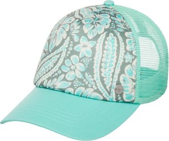 Roxy Trucker Cap ROXY Beautiful Morning, Damen, oil gr&uuml;n wildside paisley, Kunstfaser, Caps Trucker Cap