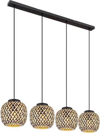 Globo Lighting L&aacute;mpara Colgante - Colly - Negro - Metal - Gran L&aacute;mpara