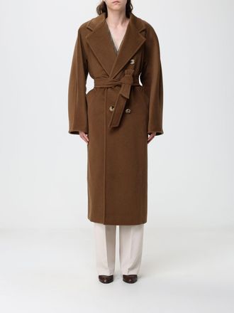 Max Mara Cappotto lungo doppiopetto Madame in lana con cintura