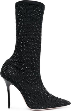 Gedebe Heeled Boots - Dames - Laarzen met Hak - Zwart - 39 EU - Schoenen