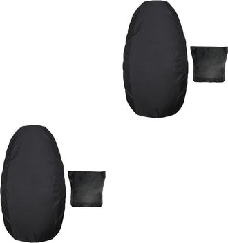OEM Fundas De Coj&iacute;n Negras De 2 Piezas, Resistentes Al Agua Y A Los Rayos Uv, Con Compartimento De Almacenamiento