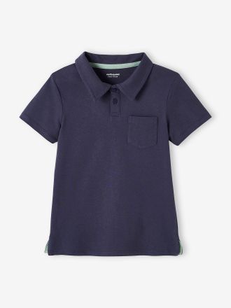 Vertbaudet 2er-Pack Jungen Poloshirts, Kurzarm pack blau