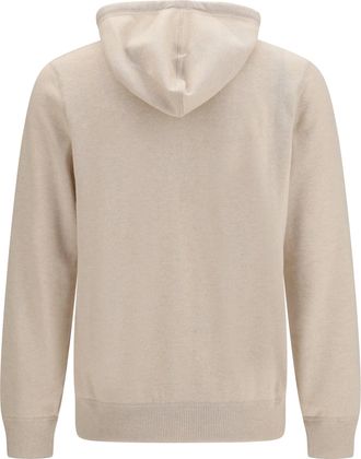 Brunello Cucinelli Mens Cashmere Zip Up Hoodie Sabbia+ciottolo Kashmir-Capra Hircus Sweatshirts Kashmir/capra Sweater