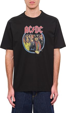 Junya Watanabe Crew-Neck T-Shirt With Ac/Dc Band Graphic