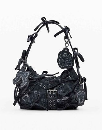 Desigual Y2k Mar&iacute;a Escot&eacute; - Borsa grigia-Nero