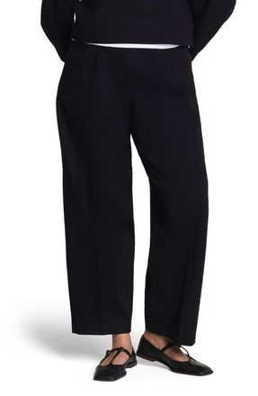 Spanx Ponte Pleat Tapered Pants in Classic Black at Nordstrom, Size 3 X
